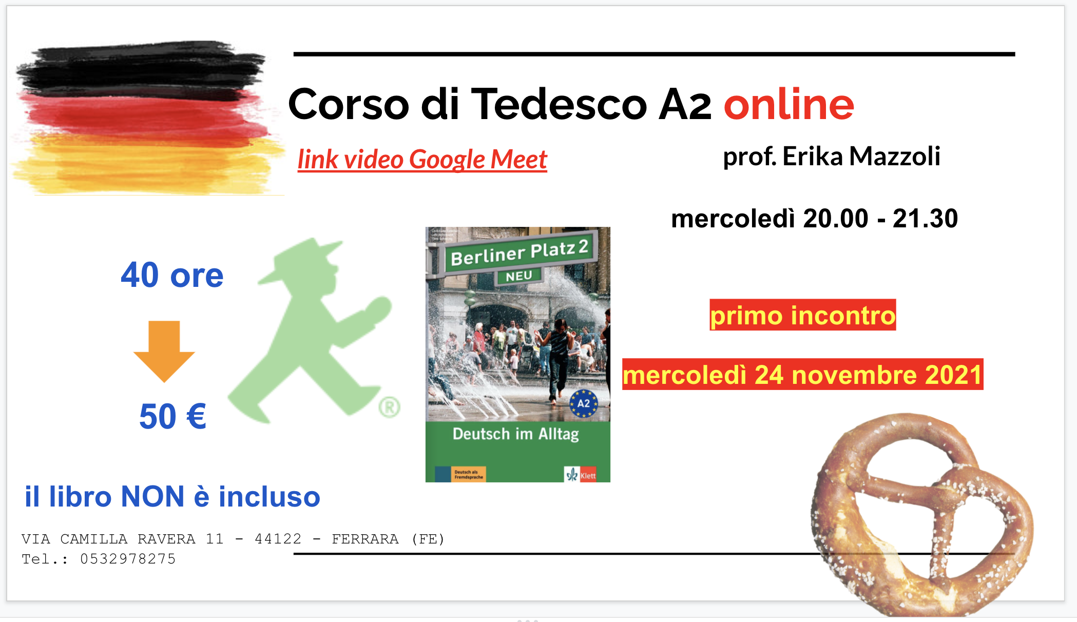 CORSO DI TEDESCO A2 ONLINE